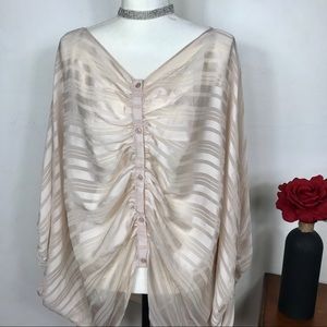 Ark & Co. Med Sheer Blouse NWT